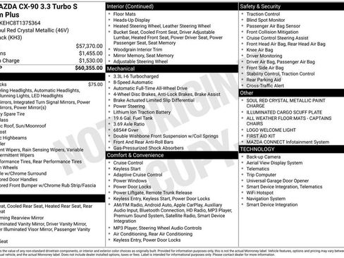 New 2026 MAZDA CX-90 3.3 Turbo S w/ Premium Plus AWD/4WD image 3