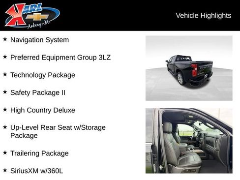 Used 2020 Chevrolet Silverado 1500 High Country w/ Technology Package AWD/4WD image 2