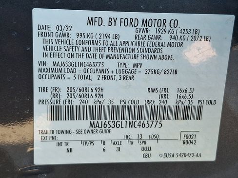 Certified 2022 Ford EcoSport SE w/ SE Convenience Package image 25