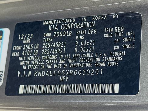 Used 2024 Kia EV9 GT-Line AWD/4WD image 12