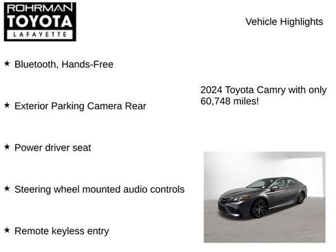 Used 2024 Toyota Camry SE image 7