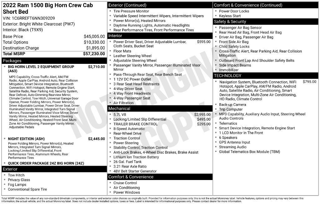 Used 2022 RAM 1500 Big Horn RWD image 5