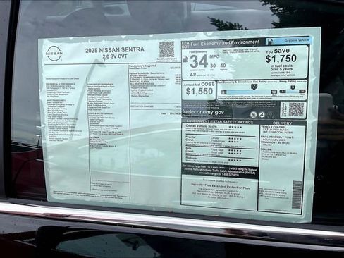 New 2025 Nissan Sentra SV w/ All-Weather Package image 26