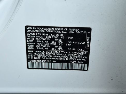 Used 2022 Volkswagen Atlas Cross Sport SE AWD/4WD image 26