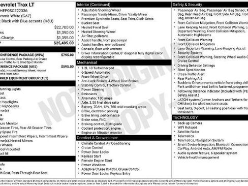 Used 2025 Chevrolet Trax LT w/ Driver Confidence Package FWD image 2