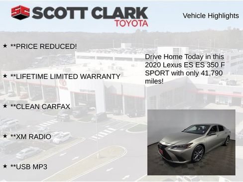 Used 2020 Lexus ES 350 F Sport FWD image 13