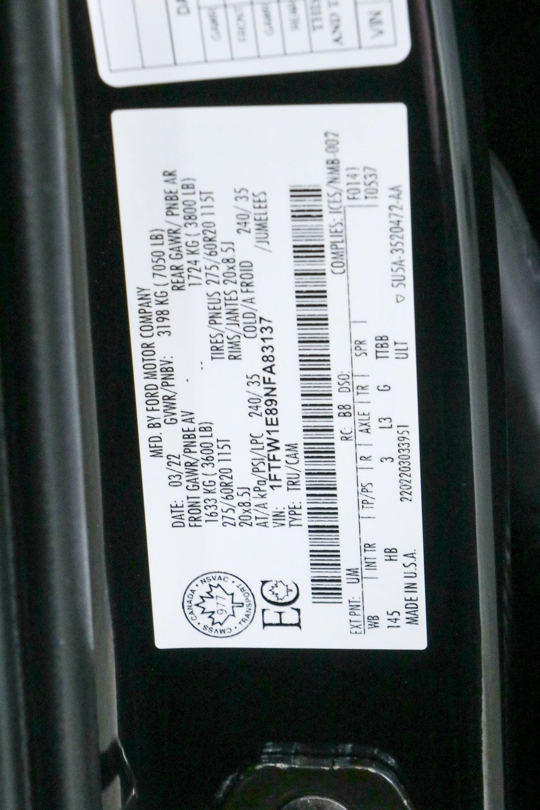Used 2022 Ford F150 Lariat w/ Equipment Group 502A High AWD/4WD image 34