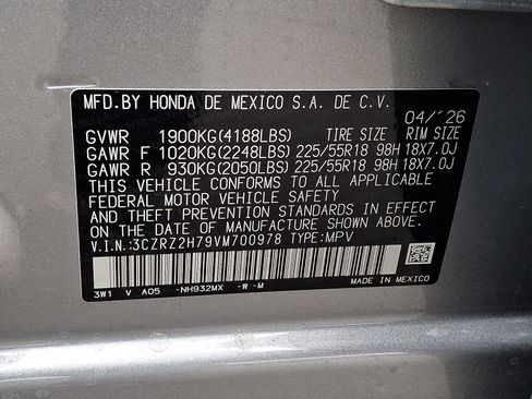 New 2027 Honda HR-V EX-L image 10