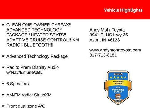 Used 2016 Toyota RAV4 SE w/ Advanced Technology Package FWD image 2
