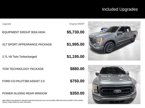 Used 2021 Ford F150 XLT w/ Equipment Group 302A High AWD/4WD image 2