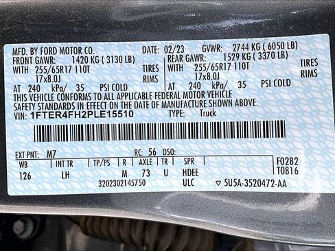 Used 2023 Ford Ranger XLT w/ Equipment Group 301A Mid AWD/4WD image 30