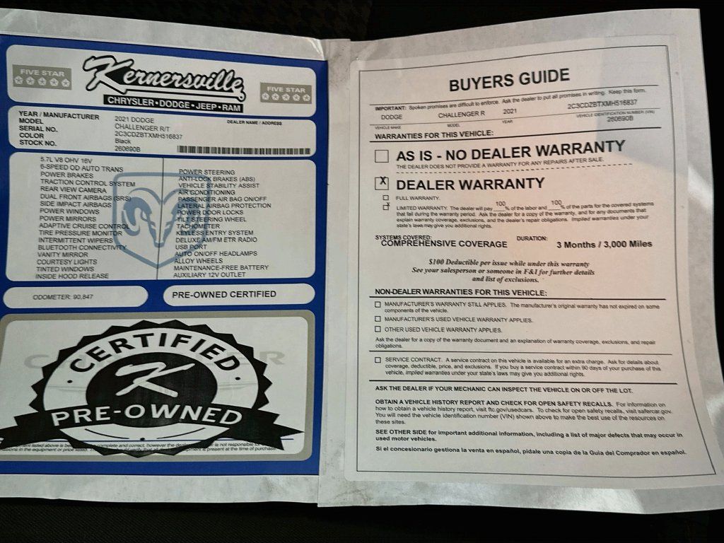 Used 2021 Dodge Challenger R/T RWD image 35