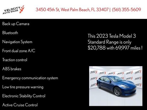 Used 2023 Tesla Model 3 Standard Range RWD image 24