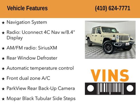 Used 2022 Jeep Gladiator Overland w/ Popular Equipment Package AWD/4WD image 5