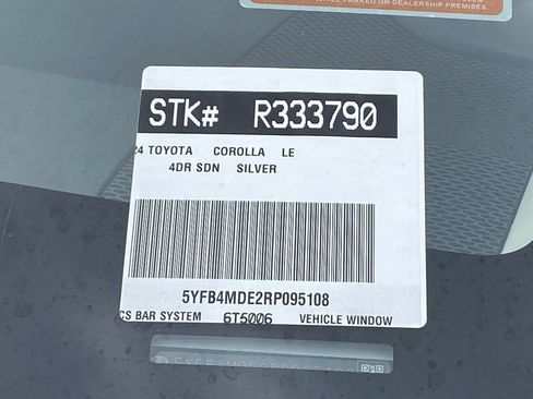 Certified 2024 Toyota Corolla LE FWD image 37
