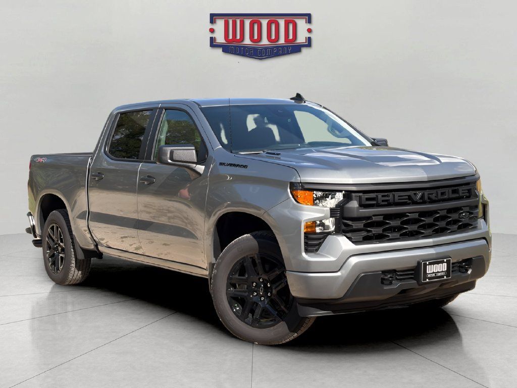 New 2026 Chevrolet Silverado 1500 Custom w/ LPO, Dark Essentials Package AWD/4WD image 1