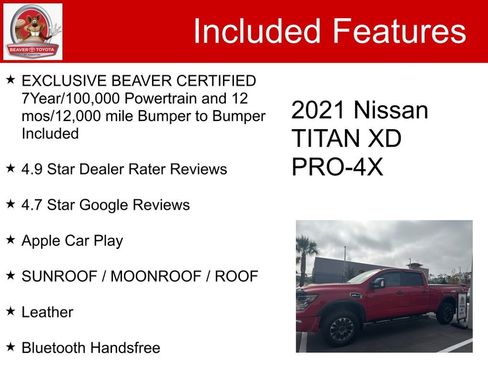 Used 2021 Nissan Titan PRO-4X w/ Pro-4x Convenience Package image 5