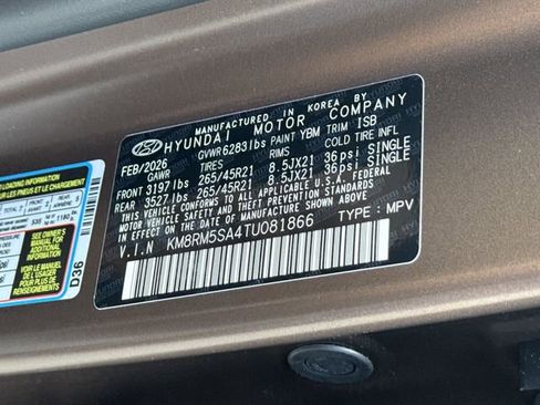 New 2026 Hyundai Palisade Calligraphy FWD image 33