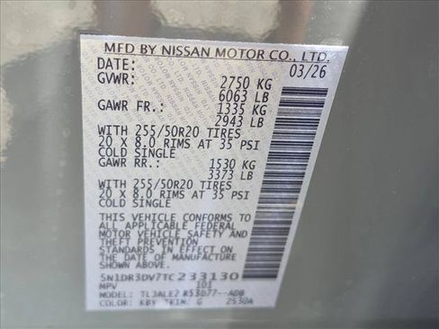 Used 2026 Nissan Pathfinder Platinum FWD image 24