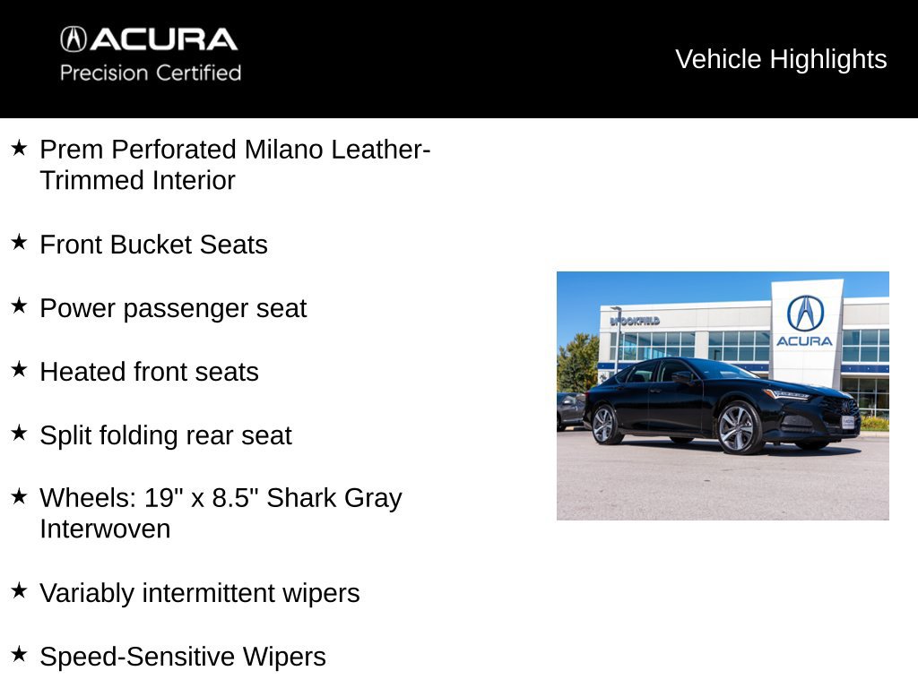 Certified 2024 Acura TLX w/ Technology Package FWD image 21