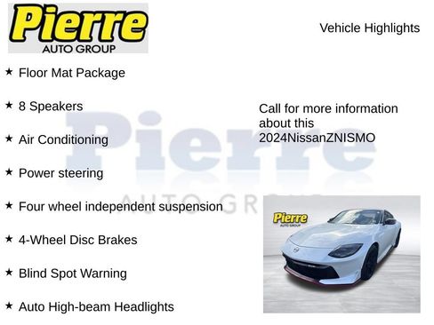 Used 2024 Nissan Z NISMO w/ Floor Mat Package RWD image 4