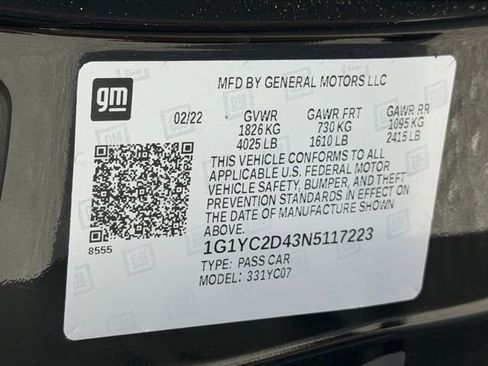 Used 2022 Chevrolet Corvette Stingray Premium Cpe w/ Battery Protection Package RWD image 26