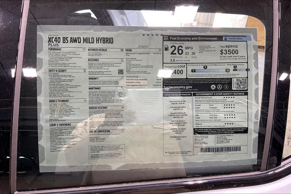 New 2026 Volvo XC40 B5 Plus w/ Climate Package AWD/4WD image 14