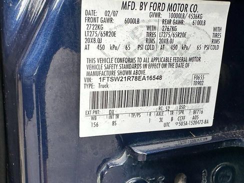 Used 2008 Ford F250 Lariat AWD/4WD image 19