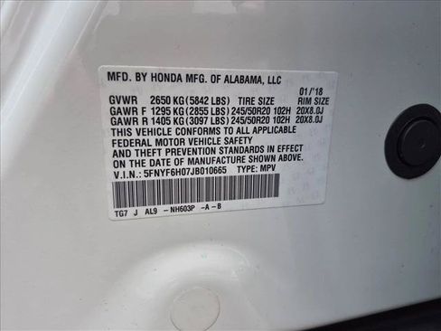 Used 2018 Honda Pilot Elite image 15