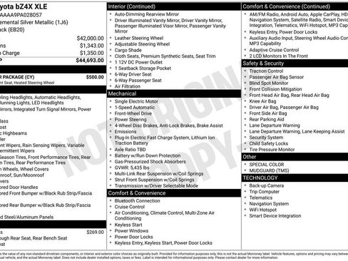 Used 2023 Toyota bZ4X XLE w/ Weather Package image 17