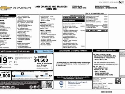 New 2026 Chevrolet Colorado Trail Boss