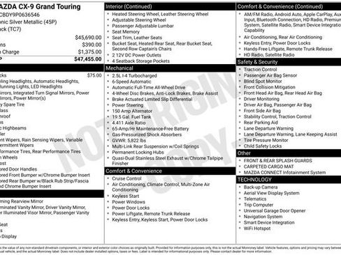Used 2023 MAZDA CX-9 Grand Touring image 3
