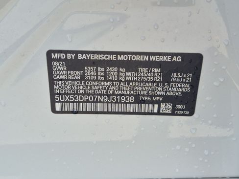 Used 2022 BMW X3 xDrive30i w/ M Sport Package AWD/4WD image 32