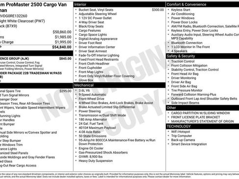 Used 2024 RAM ProMaster 2500 w/ Convenience Group FWD image 47