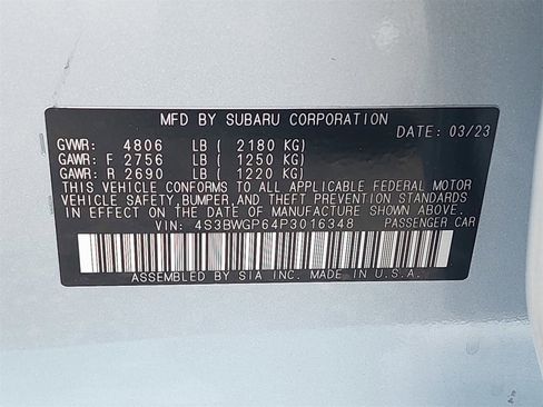 Used 2023 Subaru Legacy Touring XT w/ Tech Package 3 image 14