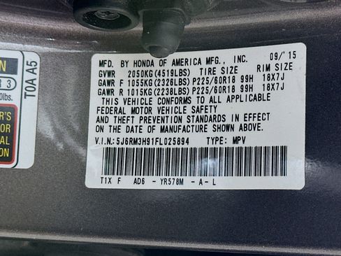 Used 2015 Honda CR-V Touring image 31