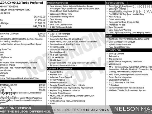Certified 2026 MAZDA CX-90 3.3 Turbo w/ Preferred Package AWD/4WD image 2