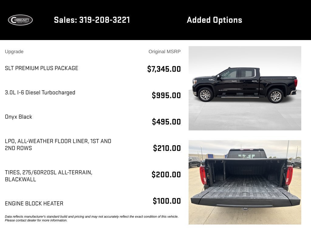 Used 2021 GMC Sierra 1500 SLT w/ SLT Premium Plus Package AWD/4WD image 2
