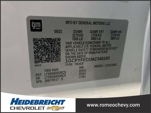 Used 2021 Chevrolet Silverado 1500 LT Trail Boss w/ Convenience Package II image 7