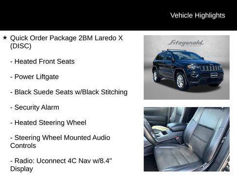 Used 2021 Jeep Grand Cherokee Laredo X AWD/4WD image 9