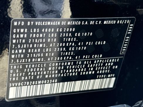 Certified 2025 Volkswagen Taos S AWD/4WD image 28