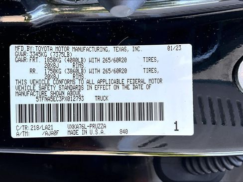 Used 2023 Toyota Tundra Platinum AWD/4WD image 37