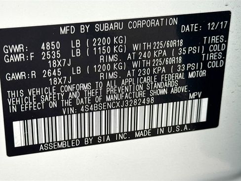 Used 2018 Subaru Outback 3.6R Limited image 44