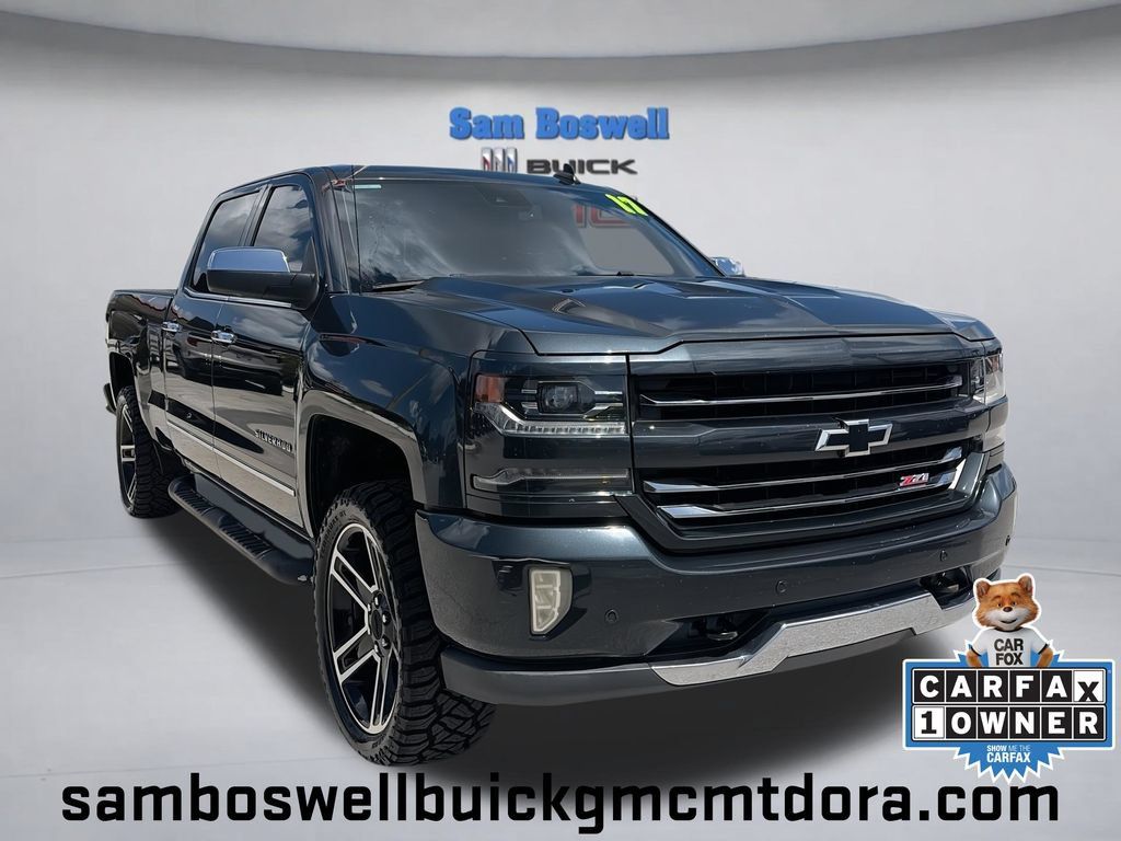 Used 2017 Chevrolet Silverado 1500 LTZ Z71 w/ LPO, Black Pack AWD/4WD image 1