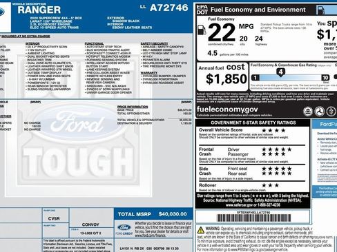 Used 2020 Ford Ranger Lariat image 2