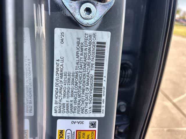Certified 2025 Honda Accord SE image 22