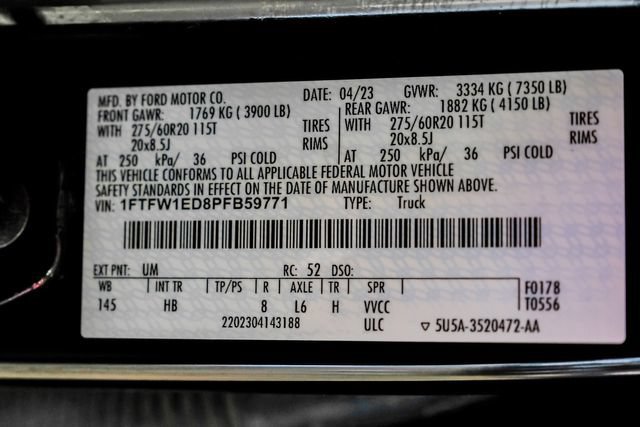 Used 2023 Ford F150 Lariat w/ Equipment Group 502A High AWD/4WD image 64