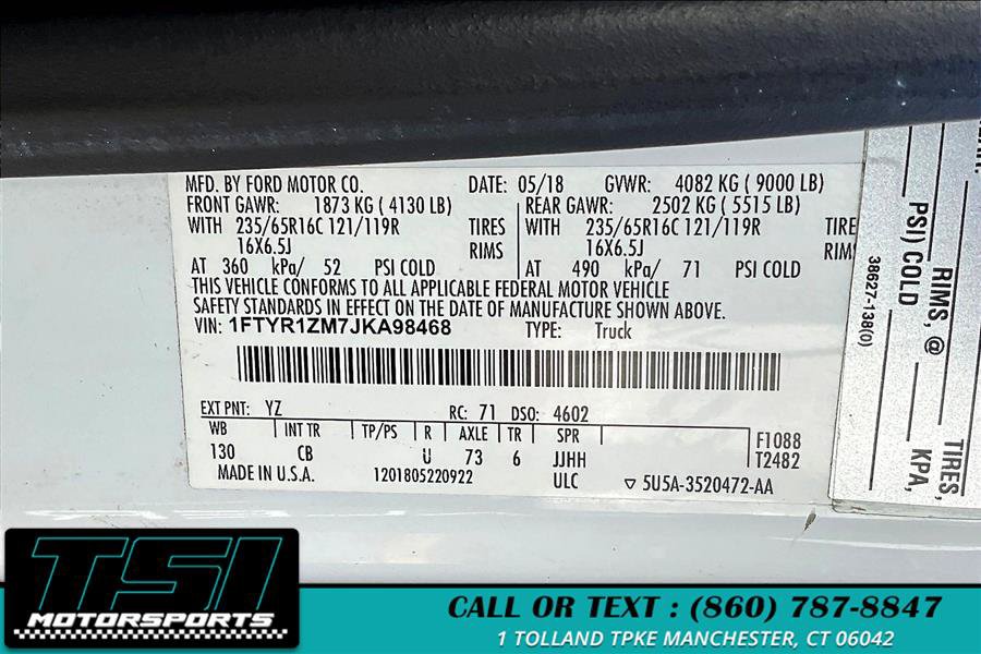 Used 2018 Ford Transit 250 130 Low Roof w/ Exterior Upgrade Package RWD image 32