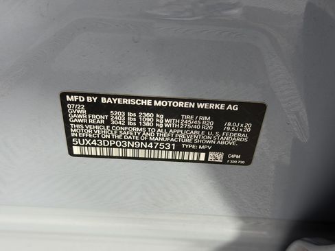 Used 2022 BMW X3 sDrive30i w/ M Sport Package 2 RWD image 21