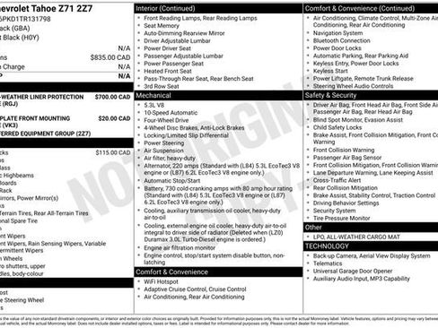 Used 2026 Chevrolet Tahoe Z71 AWD/4WD image 7